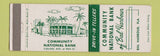 Matchbook Cover - Community National Bank Bal Harbour FL