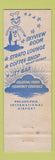 Matchbook Cover - Skyview Dining Room Philadelphia PA Airport