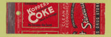 Matchbook Cover - Koppers Coke Coal Stineway Drugs Chicago IL MISCUT