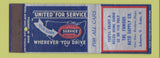 Matchbook Cover - United Service Motors Famous Auto Supply Lebanon Xenia OH