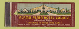 Matchbook Cover - Alamo Plaza Hotel Courts Dallas TX POOR