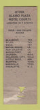Matchbook Cover - Alamo Plaza Hotel Courts Dallas TX POOR