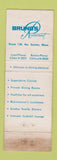 Matchbook Cover - Bruno's Restaurant Easton MA WORN Full Length