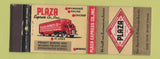 Matchbook Cover - Plaza Express Trucking