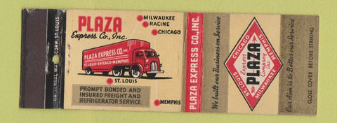 Matchbook Cover - Plaza Express Trucking