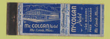 Matchbook Cover - McColgan Hotel McComb IL WEAR