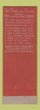 Matchbook Cover - West End Laundry Dry Cleaning Washington DC WORN Full Length