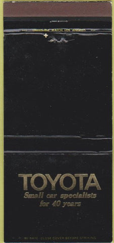 Matchbook Cover - Toyota South Bend IN Marv Borr WEAR 30 Strike