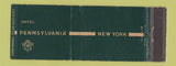 Matchbook Cover - Hotel Pennsylvania New York City GREEN WEAR Full Length
