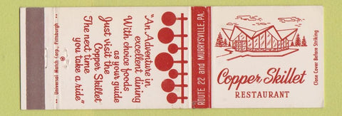 Matchbook Cover - Copper Skillet Restaurant Murrysville PA