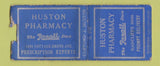Matchbook Cover - Huston Pharmacy Drug DQ BOBTAIL WEAR