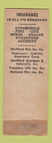 Matchbook Cover - French & Gail Insurance Kenosha WI WEAR