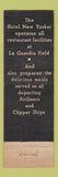 Matchbook Cover - Hotel New Yorker New York City La Guardia WEAR