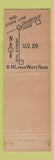 Matchbook Cover - Mrs. K's Toll House Tavern Silver Spring MD Feature