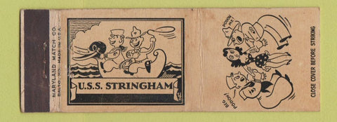 Matchbook Cover - USS Stringham
