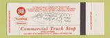 Matchbook Cover - Truck Stop Union 76 oil gas Haines City FL Full Length
