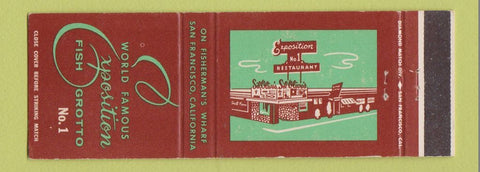 Matchbook Cover - Exposition Fish Grotto San Francisco CA