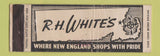 Matchbook Cover - RH White's Department Stores New England