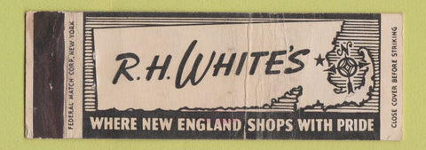 Matchbook Cover - RH White's Department Stores New England