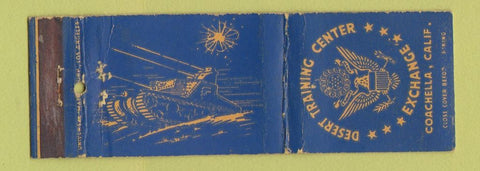 Matchbook Cover - Desert Training Center Coachella CA military WORN