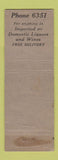 Matchbook Cover - Valencia Cafe Cheyenne WY