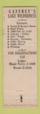 Matchbook Cover - Gaffney's Maple Valley WA WORN