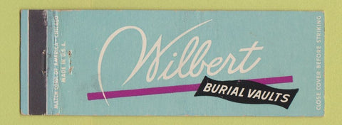 Matchbook Cover - Wilbert Burial Vaults Full Length