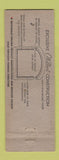 Matchbook Cover - Wilbert Burial Vaults Full Length