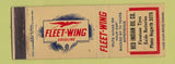 Matchbook Cover - Fleet Wing oil gas Red Indian Firestone Tires