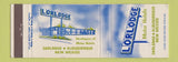Matchbook Cover - Lorlodge Motor Hotel Carlsbad Albuquerque NM Full Length