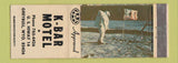 Matchbook Cover - K Bar Motel Greybull WY