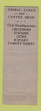 Matchbook Cover - Hotel El Tejon Bakersfield CA WEAR