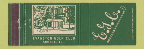 Matchbook Cover - Evanston Golf Club Skokie IL
