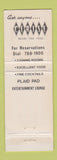 Matchbook Cover - Cerise Club La Crosse WI WEAR
