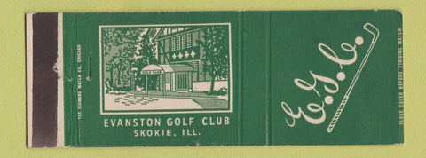 Matchbook Cover - Evanston Golf Club Skokie IL