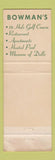 Matchbook Cover - Bowman's Moutn Hood Golf Club Welches OR WEAR