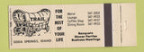 Matchbook Cover - Trail Motel Soda Springs ID Covered Wagon Full Length