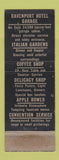 Matchbook Cover - Davenport Hotel Spokane WA