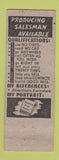 Matchbook Cover - Match Corporation Albert Antoline Monaca PA Full Length