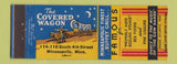 Matchbook Cover - Covered Wagon Minneapolis MN