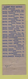 Matchbook Cover - Albert Pick Hotels Full Length