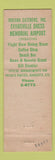 Matchbook Cover - Evansville Dress Memorial Airport catering IN Full Length