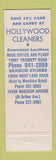 Matchbook Cover - Hollywood Cleaners Laundry Cleveland? Full Length