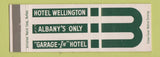 Matchbook Cover - Hotel Wellington Albany NY