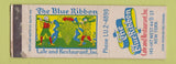 Matchbook Cover - The Blue Ribbon Cafe Restaurant New York City WEAR