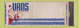 Matchbook Cover - Vans Restaurant New York City WEAR
