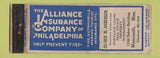 Matchbook Cover - Oliver Anderson Insurance Minneapolis MN DQ WORN