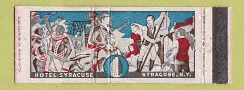 Matchbook Cover - Hotel Syracuse NY Full Length