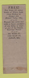 Matchbook Cover - Family Beverage Liquor Joplin MO WEAR
