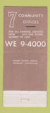 Matchbook Cover - Rutherford National Bank NJ 21 Strike Feature